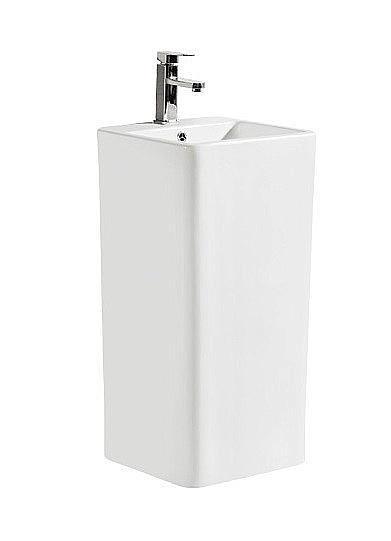 Раковина напольная Ceramalux N 40 P7004L белая купить в интернет-магазине Sanbest