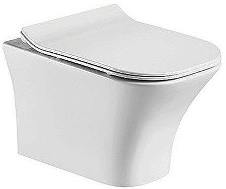 Унитаз подвесной Grossman Galaxy GR-4476S безободковый, с крышкой микролифт купить в интернет-магазине Sanbest