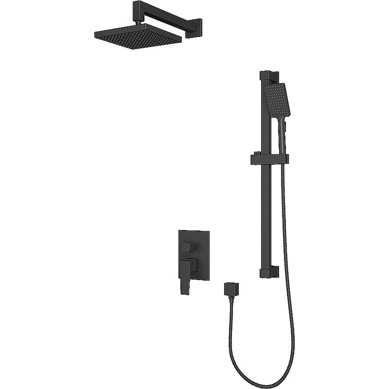 Душевая система Rush Thira TR3635-41Black черная матовая купить в интернет-магазине сантехники Sanbest