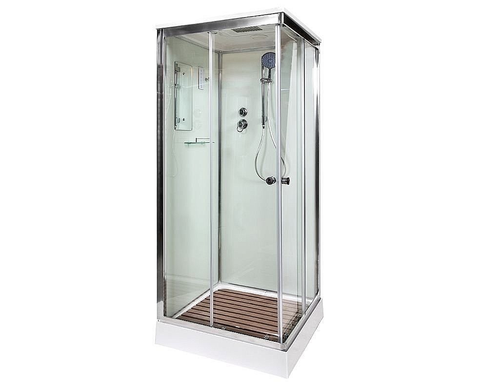 Душевая кабина DTO K409S 90x90 с электрикой прозрачная/хром купить в интернет-магазине Sanbest