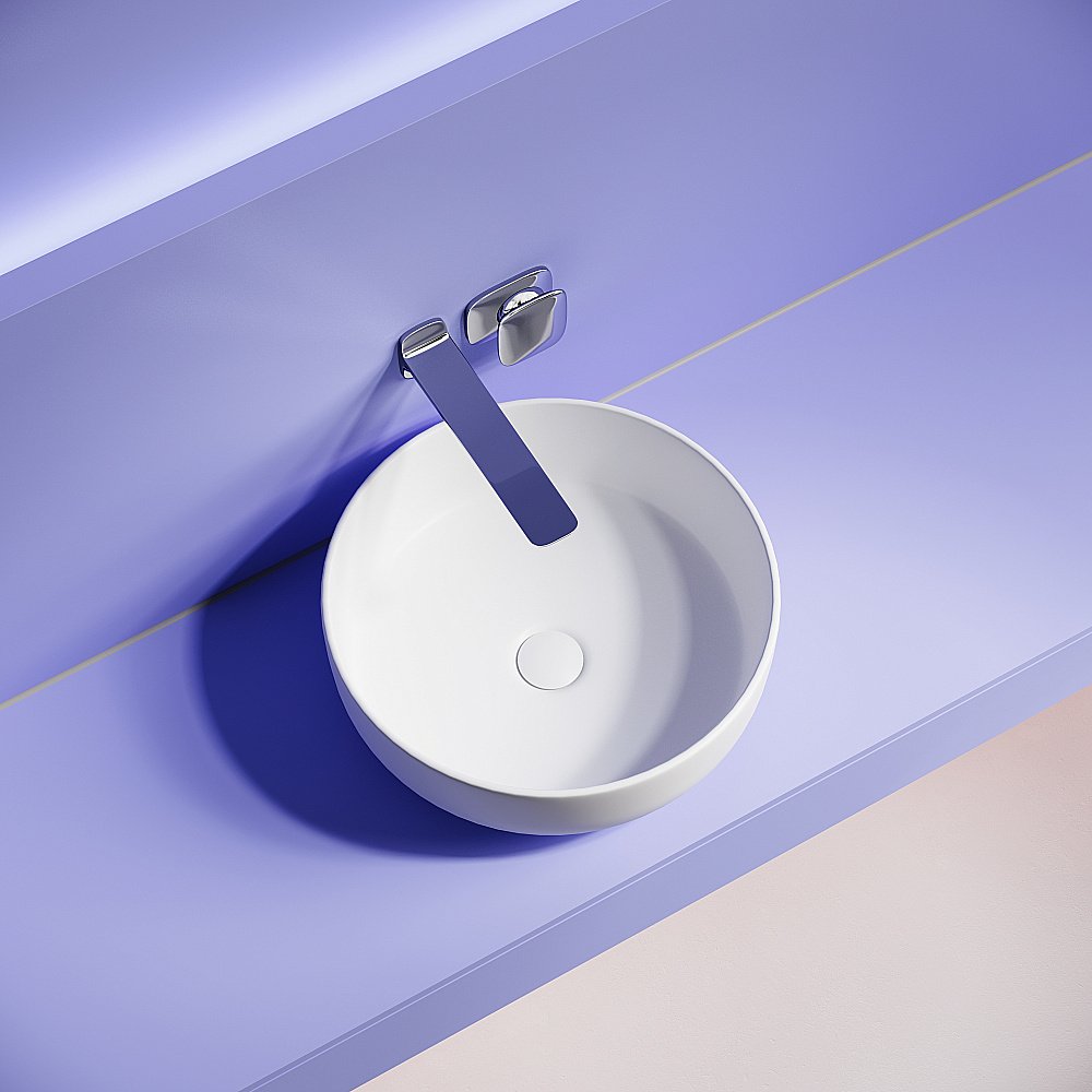 Раковина Ceramica Nova Taycan CN12003MW белая матовая купить в интернет-магазине Sanbest