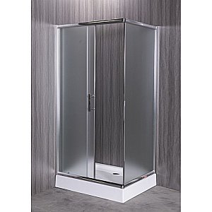 Душевой уголок Esbano ESR-8021 ESUGR8021 120х80 стекло рифленое, матовое/профиль хром купить в интернет-магазине Sanbest