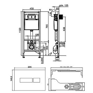 Система инсталляции для унитаза Sanit 90.506.00..0000 купить в интернет-магазине сантехники Sanbest