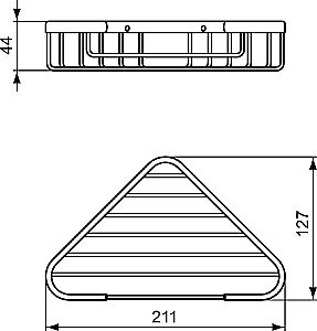 Полочка для шампуня угловая Ideal Standard IOM A9105XG купить в интернет-магазине сантехники Sanbest