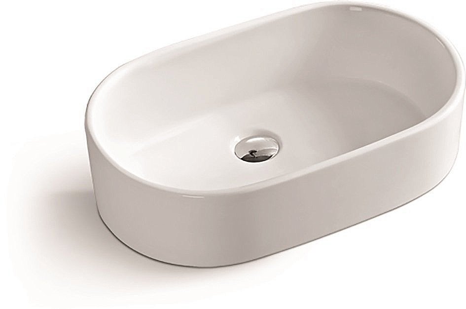 Раковина накладная SantiLine 55 SL-1018 белая купить в интернет-магазине Sanbest