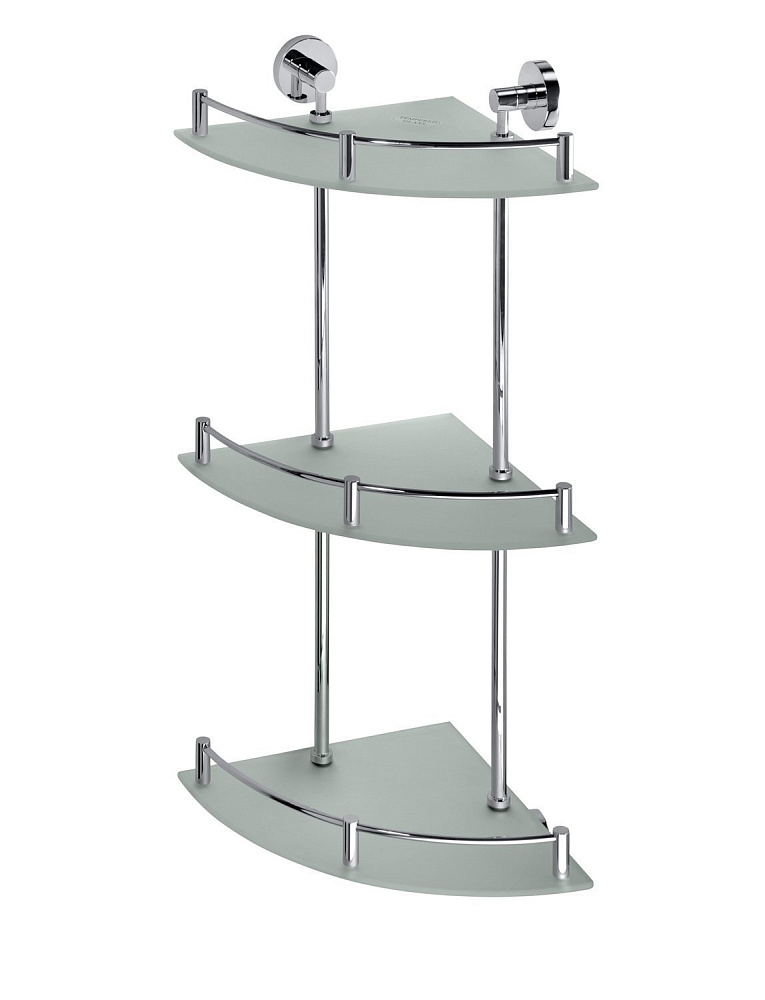 Полка стеклянная угловая тройная Bemeta Omega 104202152 27 купить в интернет-магазине сантехники Sanbest