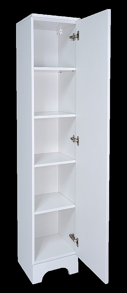 Пенал напольный Misty Лейла 35 П-Лей0501-01 белый для ванной в интернет-магазине сантехники Sanbest