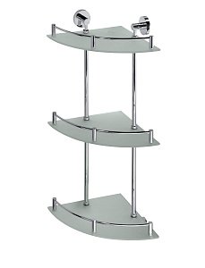 Полка стеклянная угловая тройная Bemeta Omega 104202152 27 купить в интернет-магазине сантехники Sanbest