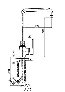 Смеситель для кухни RAV-Slezak ZAMBEZI ZA007.5/5 купить в интернет-магазине сантехники Sanbest