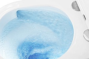 Унитаз подвесной Azario Teramo AZ-0053-UQ3 с инсталляцией Loranto безободковый, смыв торнадо, с сиденьем микролифт, белый купить в интернет-магазине Sanbest