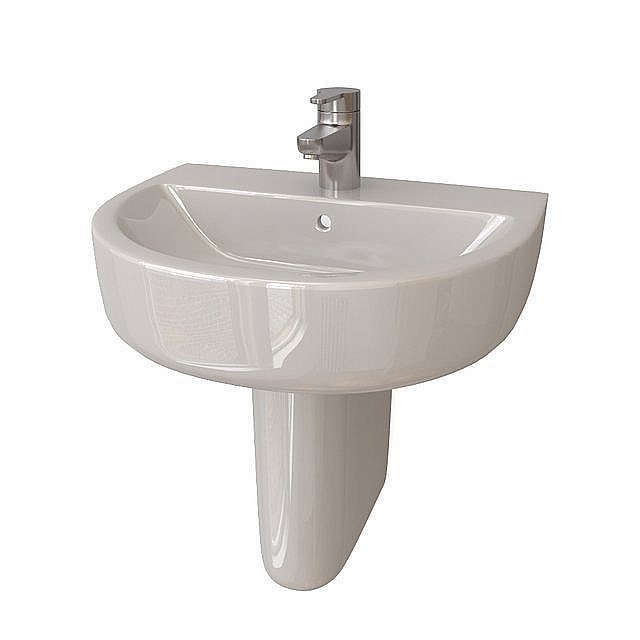 Раковина на полупьедестале Ideal Standard Connect 45 E796801 белая купить в интернет-магазине Sanbest