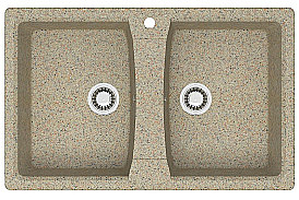 Кухонная мойка Azario Elmas 78х50 CS00078334 песочная матовая купить в интернет-магазине сантехники Sanbest