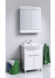 Зеркальный шкаф AQWELLA Корсика 60 в ванную от интернет-магазине сантехники Sanbest