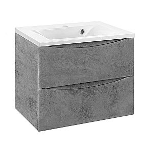 Тумба с раковиной Vincea Mia 650 Beton для ванной в интернет-магазине Sanbest