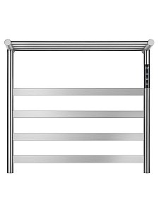 Полотенцесушитель электрический с полкой WONZON & WOGHAND ESSEN, Брашированный никель (WW-A402-BR) купить в интернет-магазине сантехники Sanbest