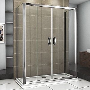 Душевой уголок Good Door Infinity WTW-TD+SP+SP 190х90 стекло прозрачное/профиль хром купить в интернет-магазине Sanbest