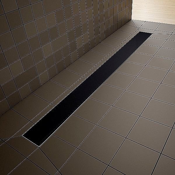 Душевой трап Radaway SLIM 550 черное стекло купить в интернет-магазине Sanbest