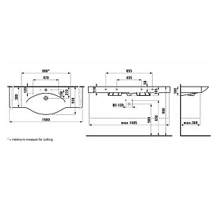 Раковина Laufen Palace 8.1170.6.000.104.1 купить в интернет-магазине Sanbest