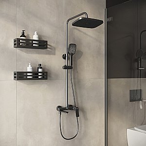 Душевая система Grossman Advans 500.K35.09.420 графит сатиновый купить в интернет-магазине сантехники Sanbest