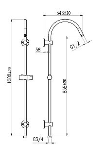 Душевая система Rav-Slezak SK0070Z золото купить в интернет-магазине сантехники Sanbest