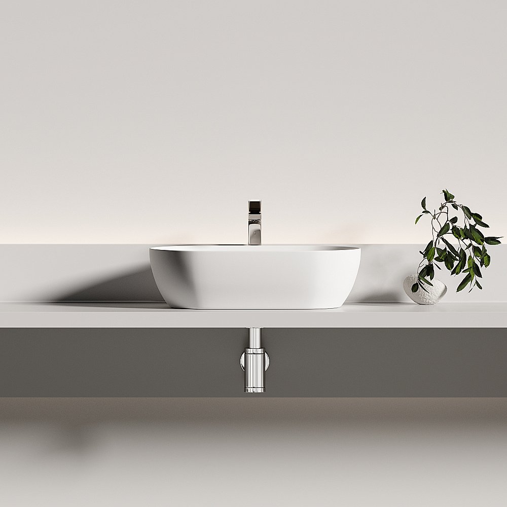 Раковина Ceramica Nova Twist CN12001MW белая матовая купить в интернет-магазине Sanbest