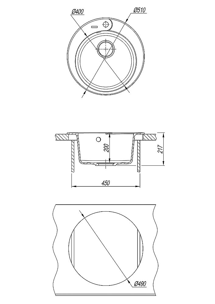 Кухонная мойка Misty Artemida 51 ART-51-03 жасмин купить в интернет-магазине сантехники Sanbest