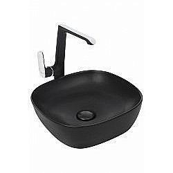 Раковина накладная WeltWasser WW ELBACH 2184 MB 37 черная матовая купить в интернет-магазине Sanbest