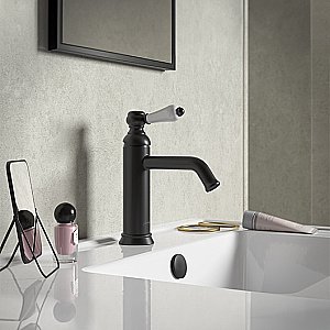 Cмеситель для раковины Jacob Delafon LOUISE E24360-BL черный матовый купить в интернет-магазине сантехники Sanbest