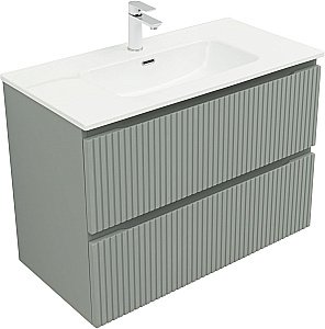 Тумба с раковиной Aquanet Джейн (Flat) 335435/330432 90 мисти грин для ванной в интернет-магазине Sanbest