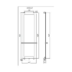 Полотенцесушитель Allen Brau Infinity 140х44 8.21004.31 черный матовый купить в интернет-магазине сантехники Sanbest