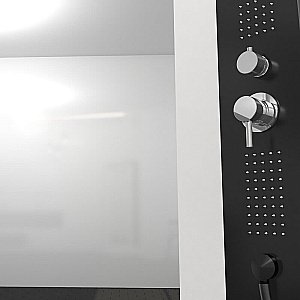 Душевая кабина Black&White GALAXY G8701 90x90 черный/прозрачный купить в интернет-магазине Sanbest