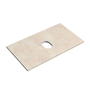 Столешница Sancos 80 TT80A2 без отверстия под смеситель, бежевая для ванной в интернет-магазине сантехники Sanbest