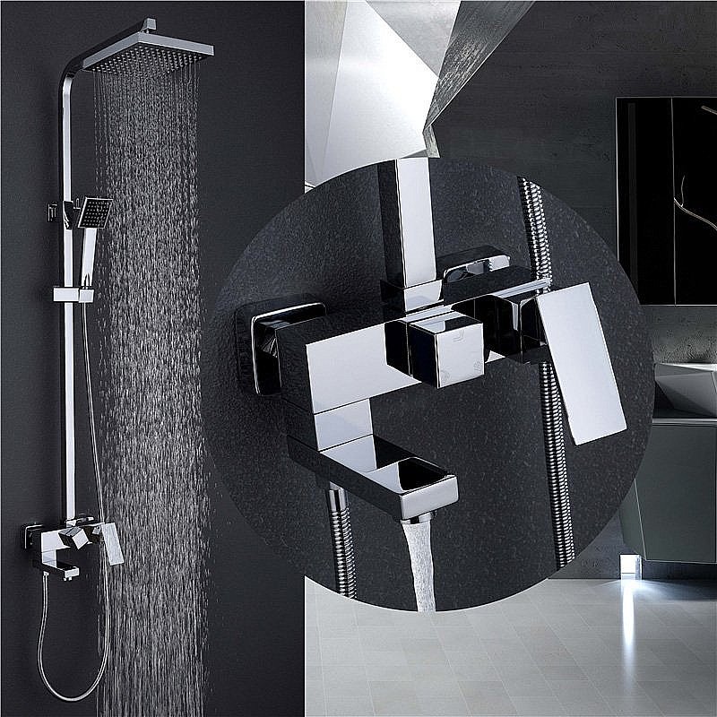 Душевая система ABBER Daheim AF8216 хром купить в интернет-магазине сантехники Sanbest