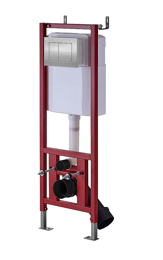 Инсталляция для унитаза D&K DI8140116 кнопка хром купить в интернет-магазине сантехники Sanbest