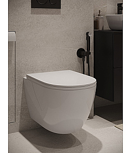 одвесн ой безободк Agger AT12150 безободковый, с инсталляцией, смыв торнадо, с крышкой микролифт, белый глянцевый купить в интернет-магазине Sanbest