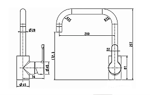 Смеситель для кухни BRAVAT Stream F73783C-1A купить в интернет-магазине сантехники Sanbest