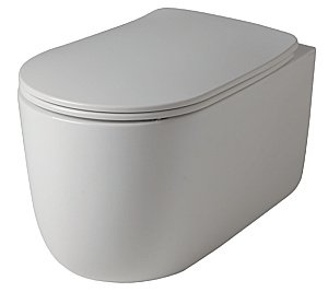 Унитаз подвесной Kerasan Nolita 5315 белый, безободковый, смыв торнадо купить в интернет-магазине Sanbest