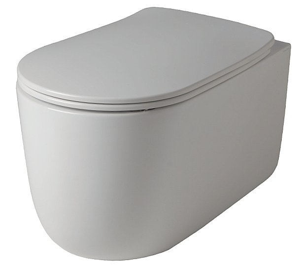 Унитаз подвесной Kerasan Nolita 5315 белый, безободковый, смыв торнадо купить в интернет-магазине Sanbest