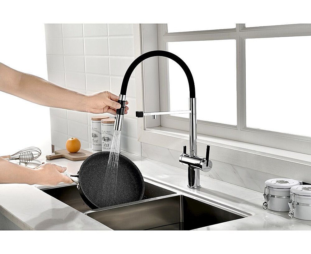 Смеситель для кухни Paulmark Gravity Gr213888-CR хром купить в интернет-магазине сантехники Sanbest