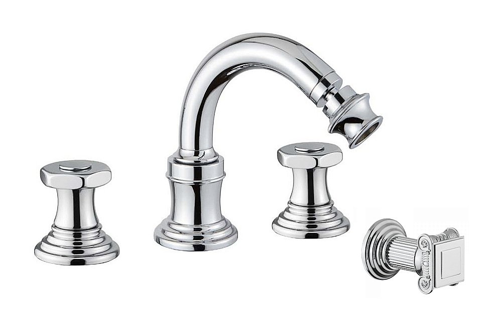 Смеситель для биде Cezares APHRODITE-BBS2-01-O хром купить в интернет-магазине сантехники Sanbest