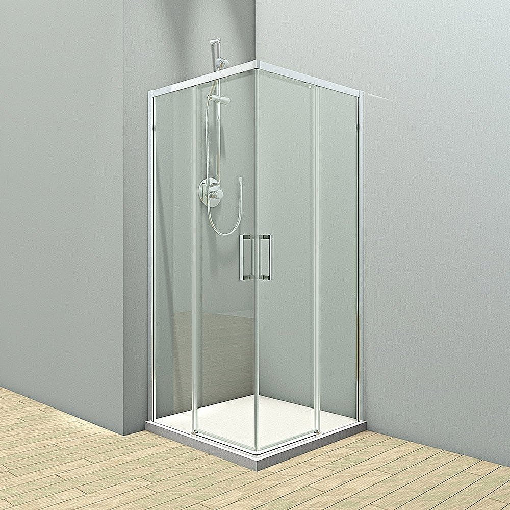 Душевой уголок Veconi Rovigo RV-47 100x100 прозрачный купить в интернет-магазине Sanbest
