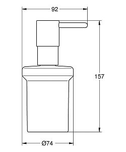 Дозатор для жидкого мыла Grohe Essentials 40394001 с держателем Essentials Authentic купить в интернет-магазине сантехники Sanbest