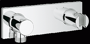 Настенный держатель для ручного душа с подключением для душевого шланга Grohe 27621 000 купить в интернет-магазине сантехники Sanbest