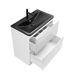 Тумба с раковиной BelBagno ACQUA 80 напольная Bianco Lucido для ванной в интернет-магазине Sanbest