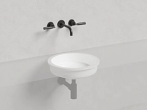 Раковина врезная снизу столешницы Salini MAREA 05 1802205M 42 из искусственного камня S-Stone, белая матовая купить в интернет-магазине Sanbest