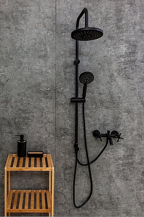 Душевая система Orange Mia M34-933b черный матовый купить в интернет-магазине сантехники Sanbest