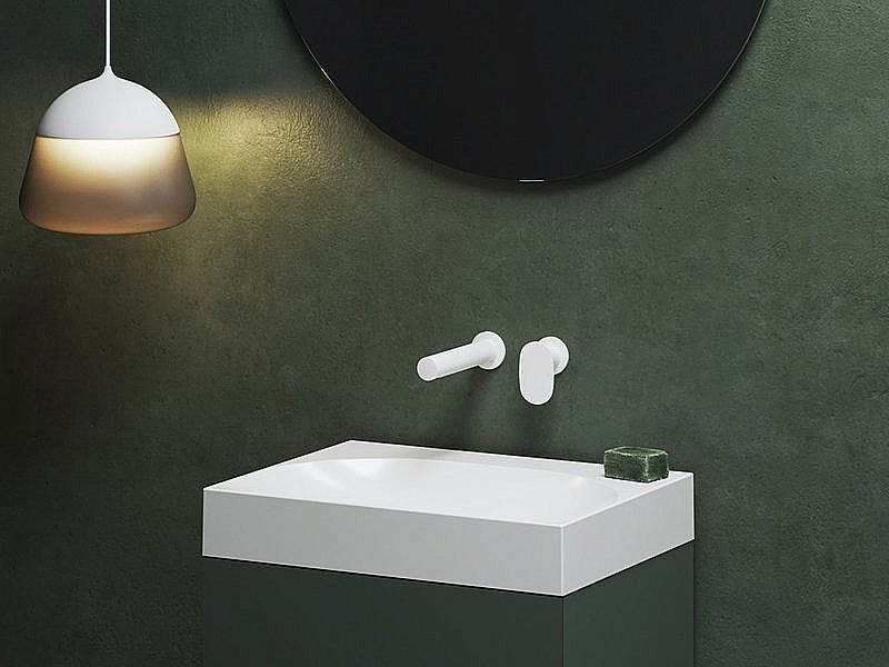 Смеситель для раковины Ravak Spring X070568 белый матовый купить в интернет-магазине сантехники Sanbest