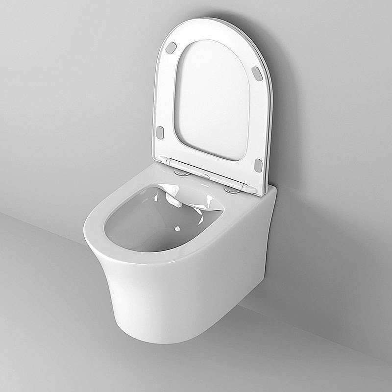 Унитаз подвесной Grossman Style GR-4475S безободковый, с крышкой микролифт, белый купить в интернет-магазине Sanbest