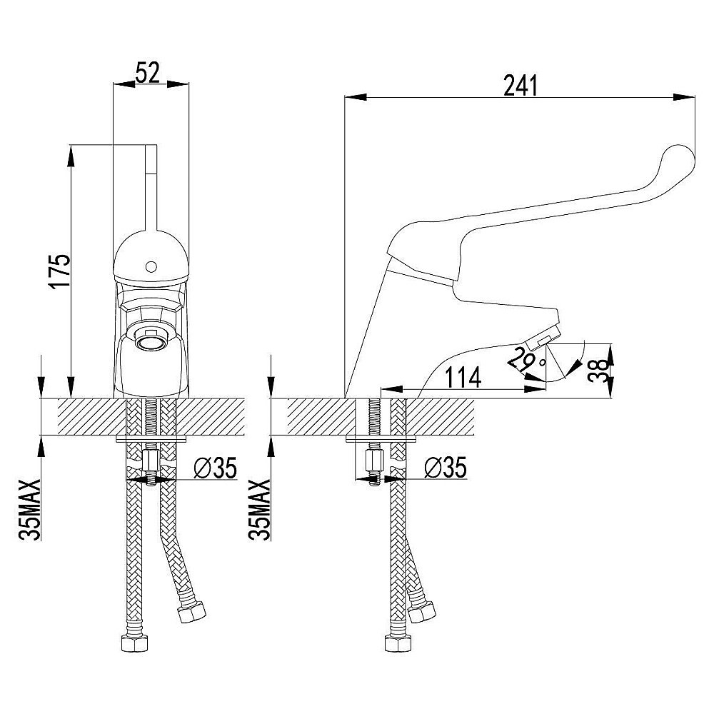Смеситель для раковины Lemark Project LM4606C купить в интернет-магазине сантехники Sanbest