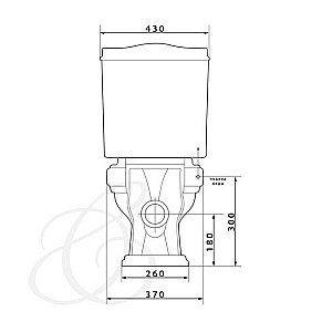 Унитаз компакт Caprigo Borgo 3813 с бачком, с крышкой микролифт купить в интернет-магазине Sanbest